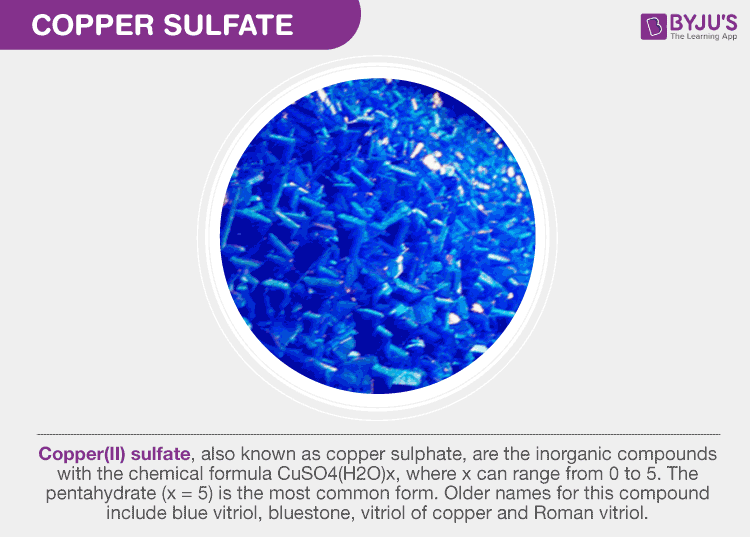 What Is The Chemical Formula Of Copper Sulphate