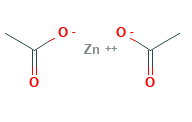 Zinc Acetate Structural Formula