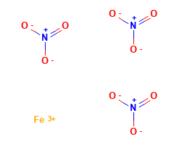 Iron (III) Nitrate Structural Formula