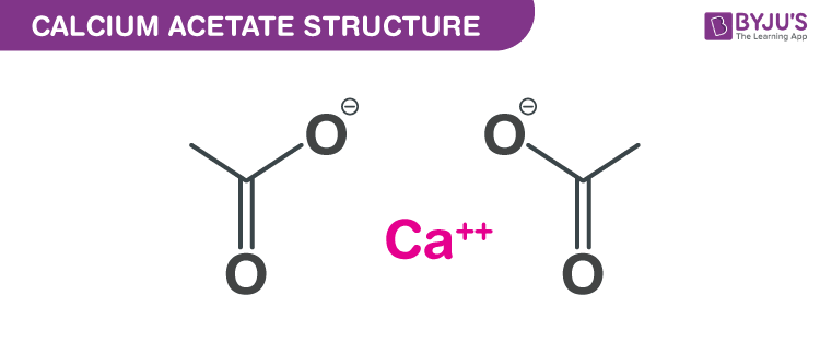 Calcium acetate structure