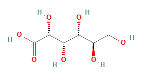 Gluconic Acid Structural Formula