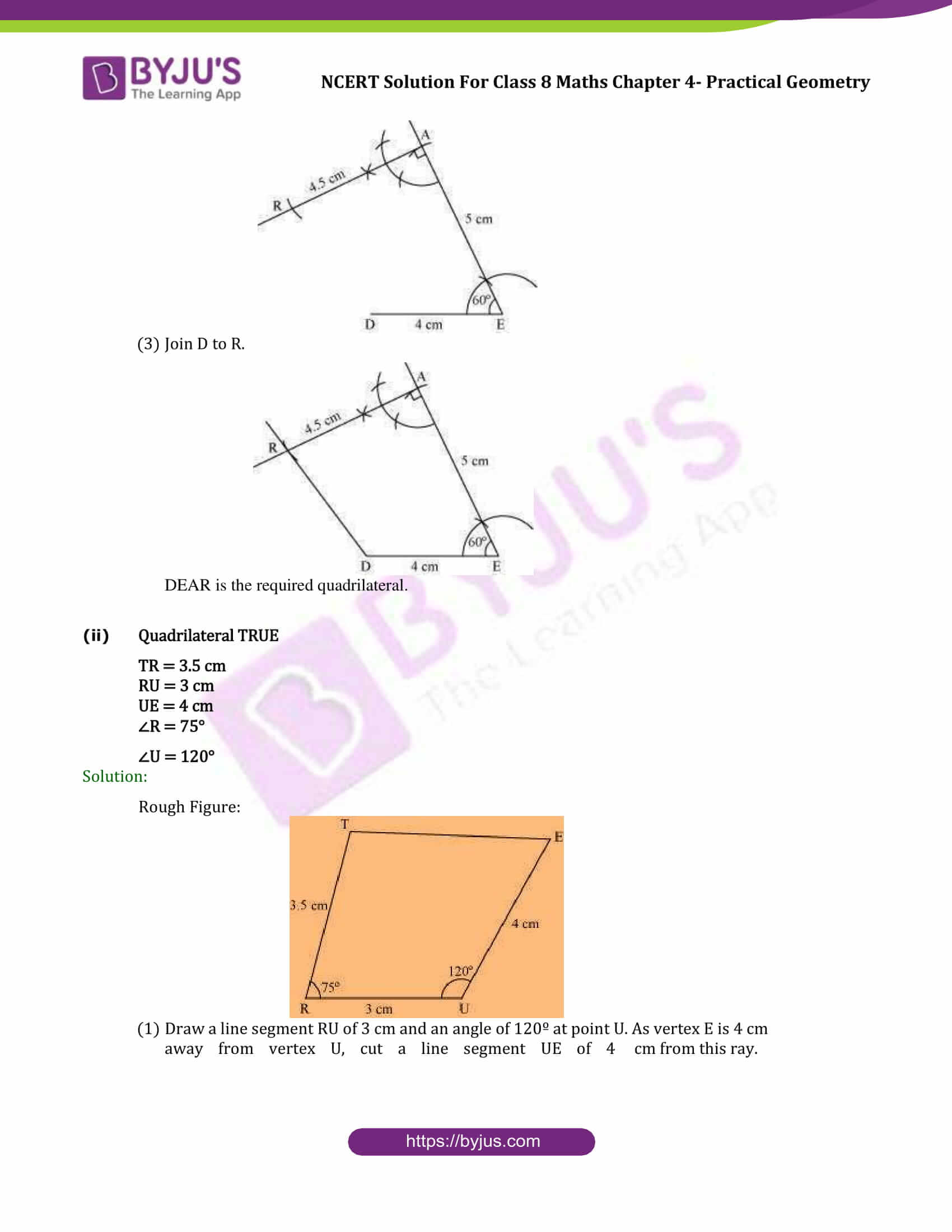 practical geometry class 7 assignment