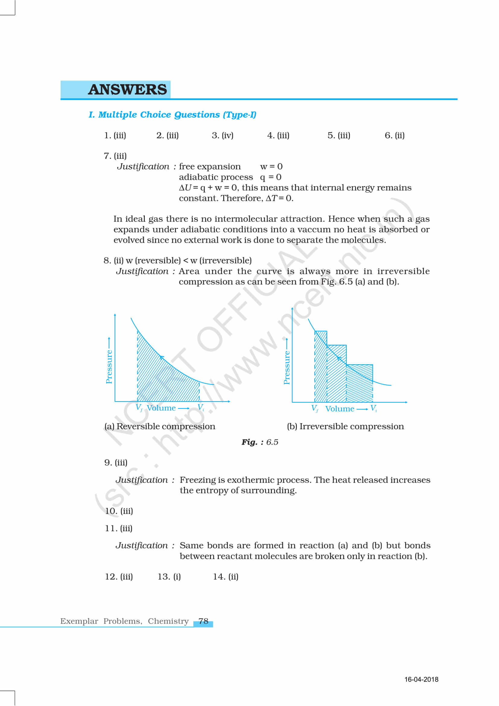 Ncert Solutions For Class 11 Chemistry Chapter 6 Free Pdfs