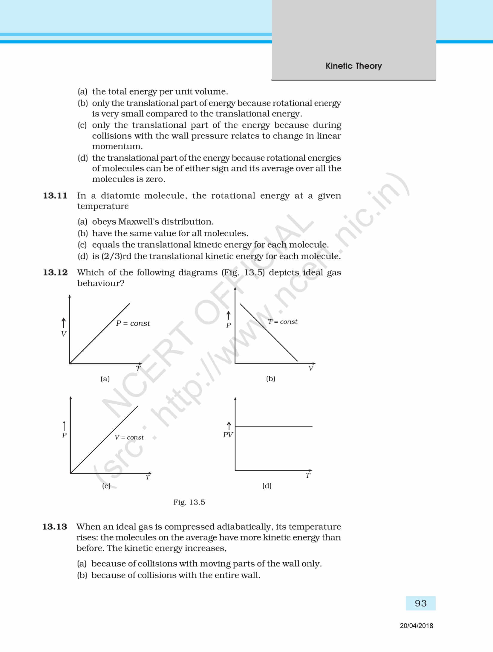 NCERT Exemplar Class 11 Physics Solutions Chapter 13 | Get The PDF Here