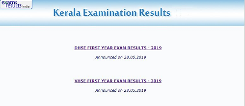 DHSE First Year Result 2019 link