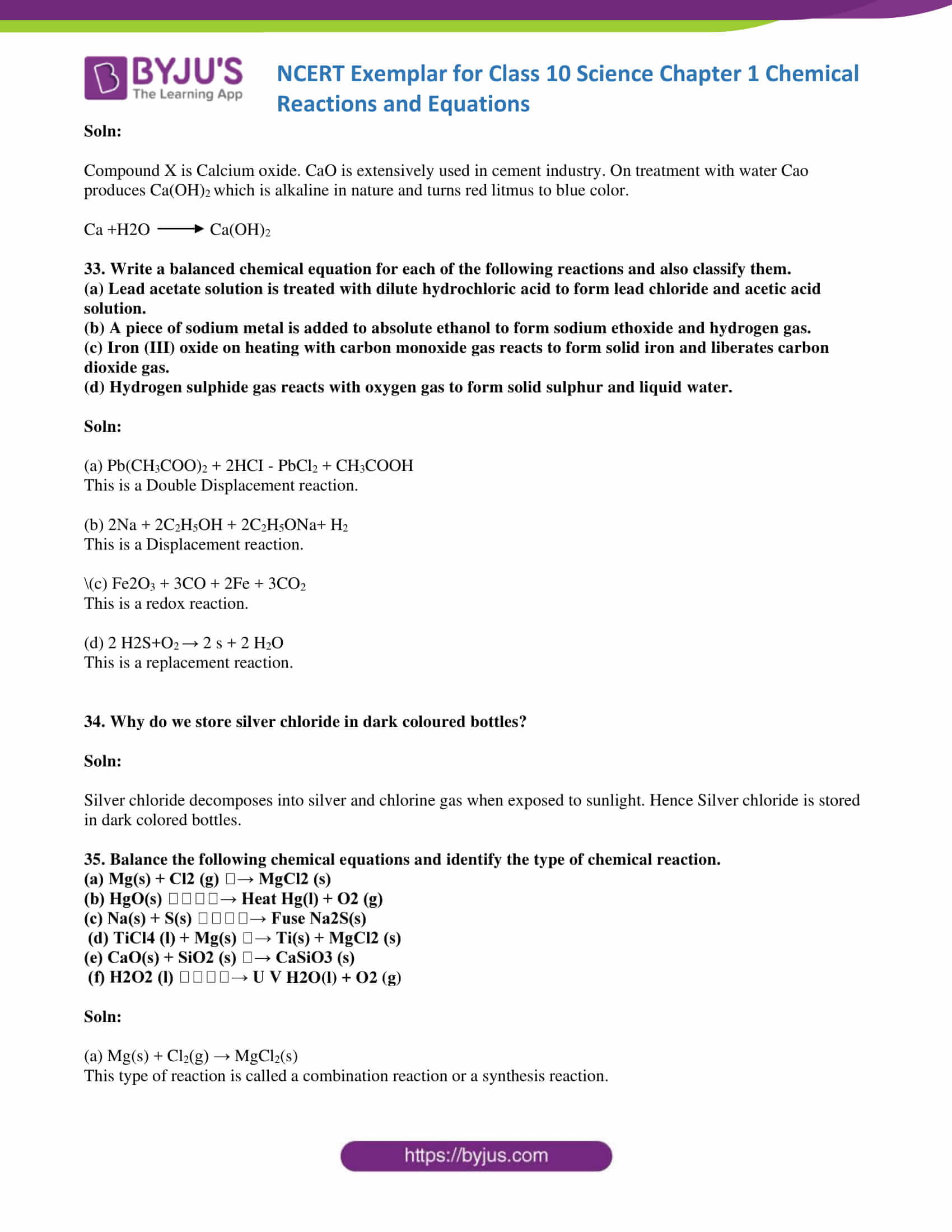 Ncert Exemplar Class 10 Science Solutions Chapter 1 Download Free Pdf