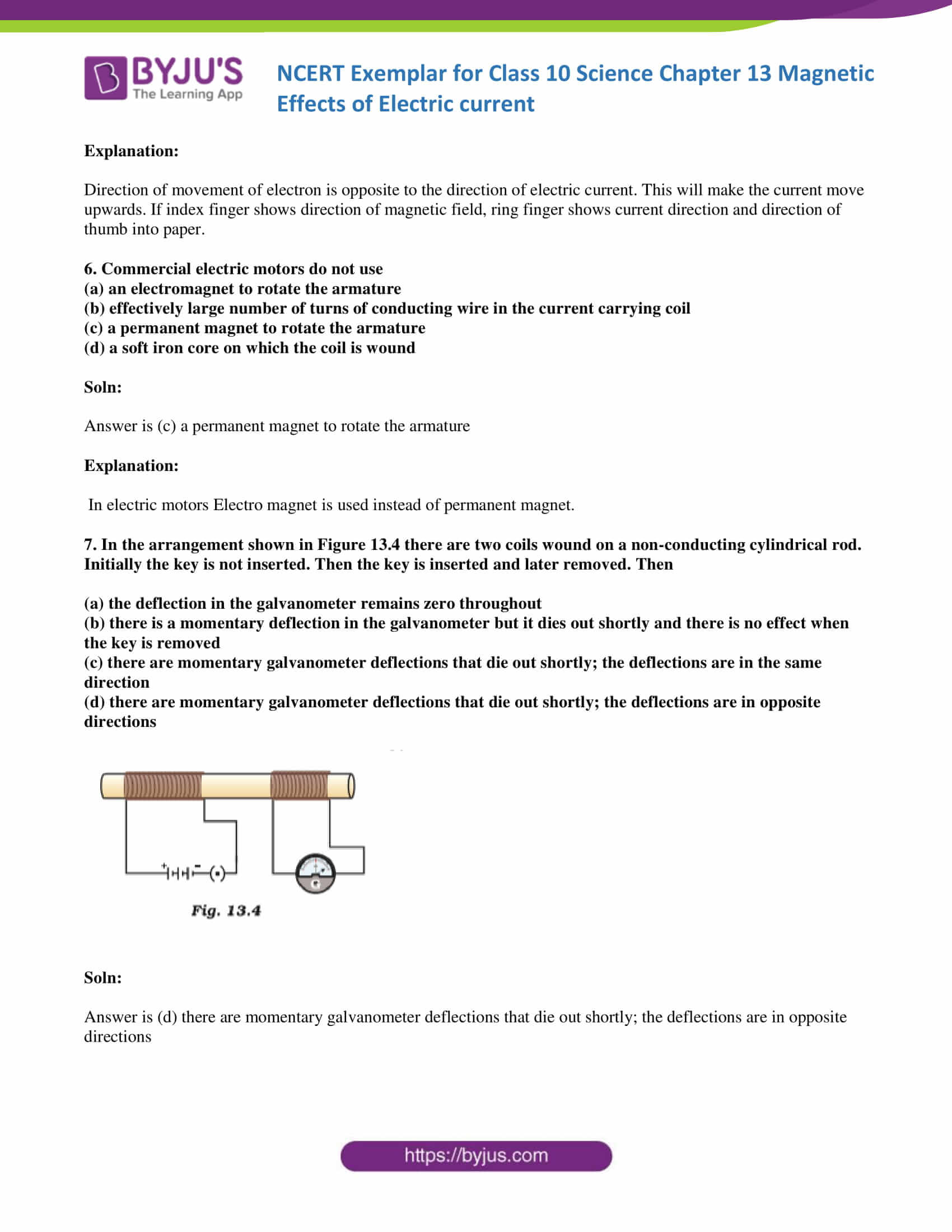 NCERT Exemplar solution class 10 Science Chapter 13 part 04