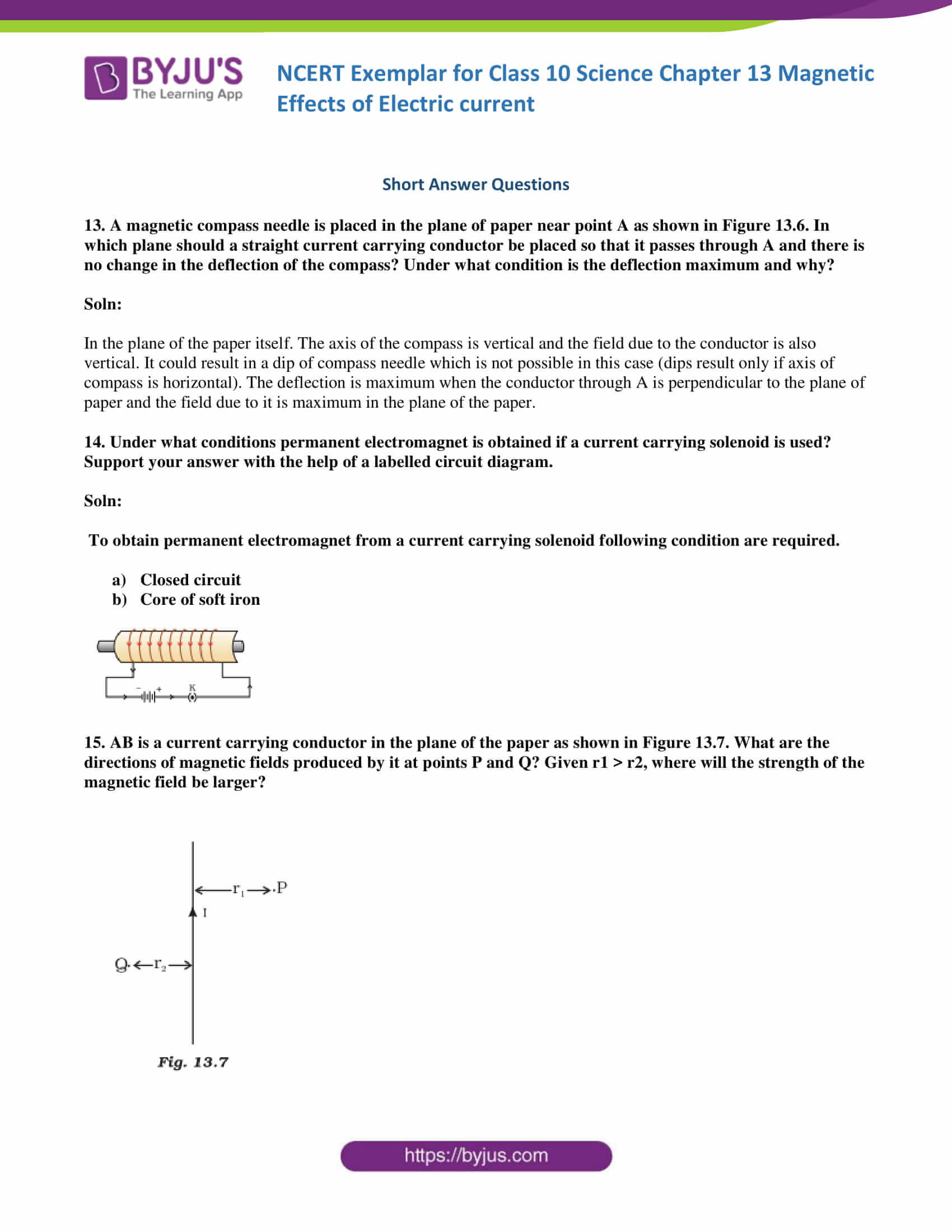 NCERT Exemplar solution class 10 Science Chapter 13 part 07