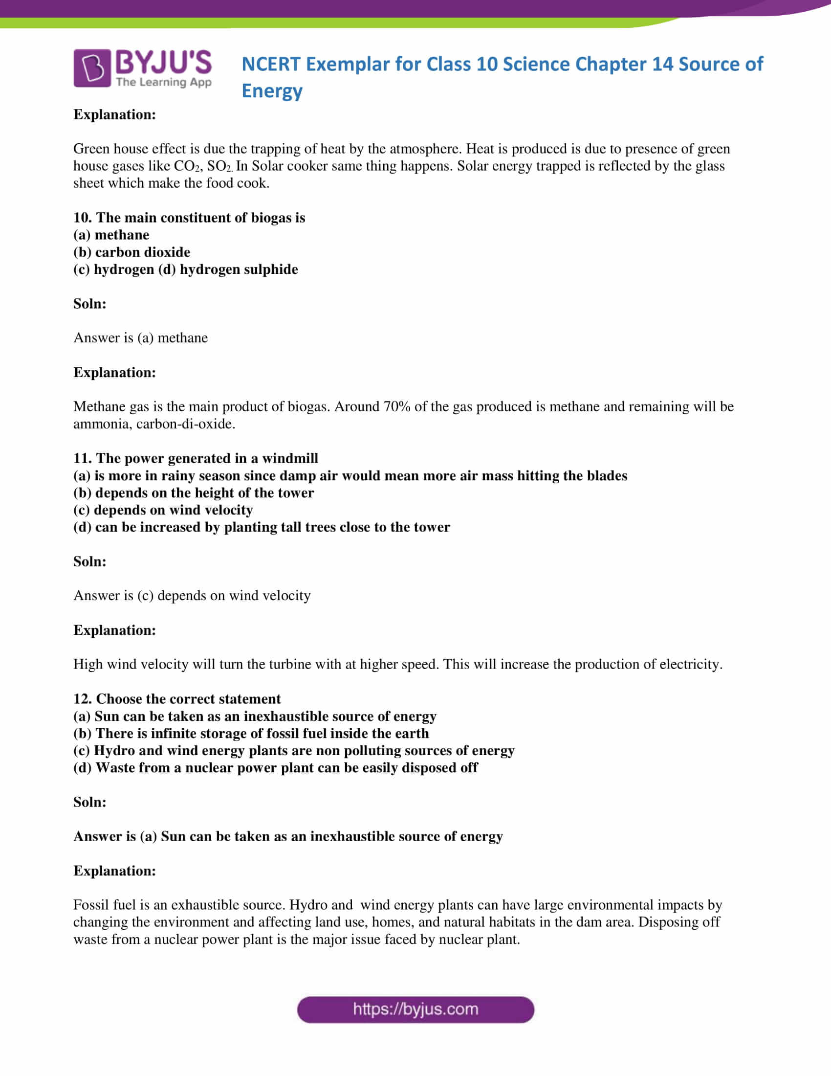 NCERT Exemplar solution class 10 Science Chapter 14 part 04