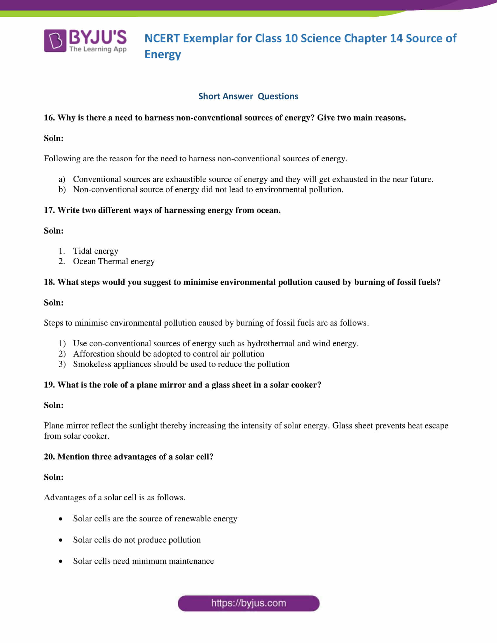 NCERT Exemplar solution class 10 Science Chapter 14 part 06