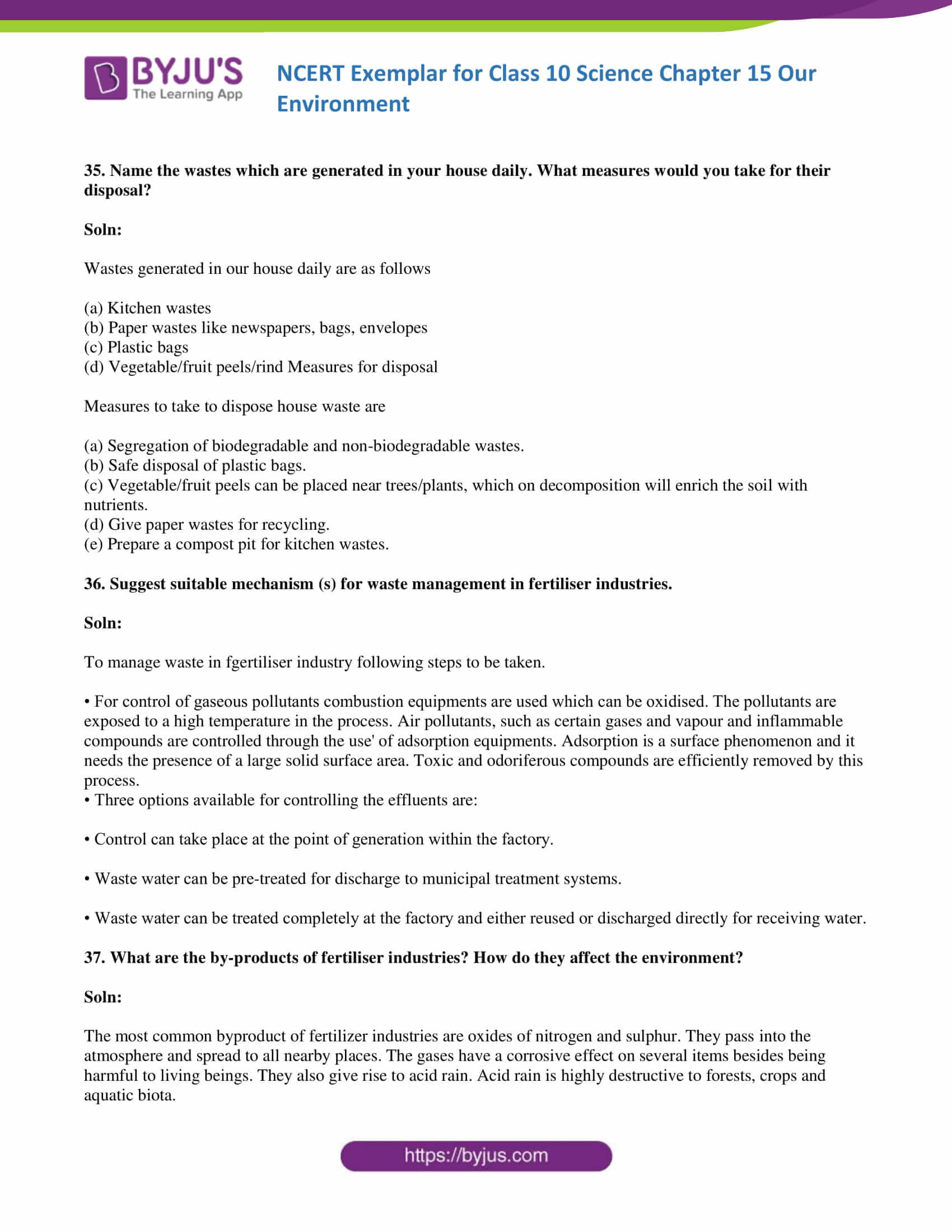 NCERT Exemplar solution class 10 Science Chapter 15 part 13