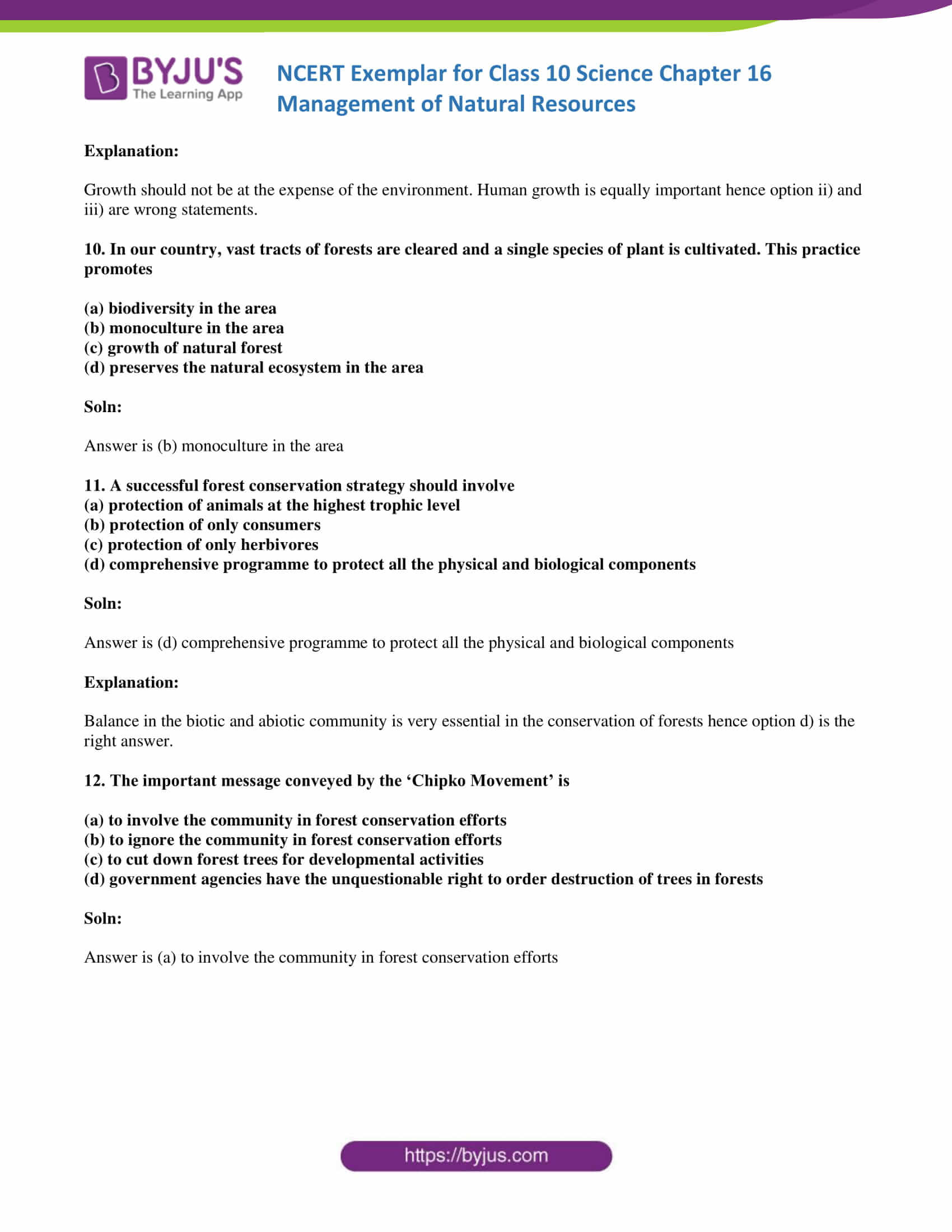 NCERT Exemplar solution class 10 Science Chapter 16 part 04