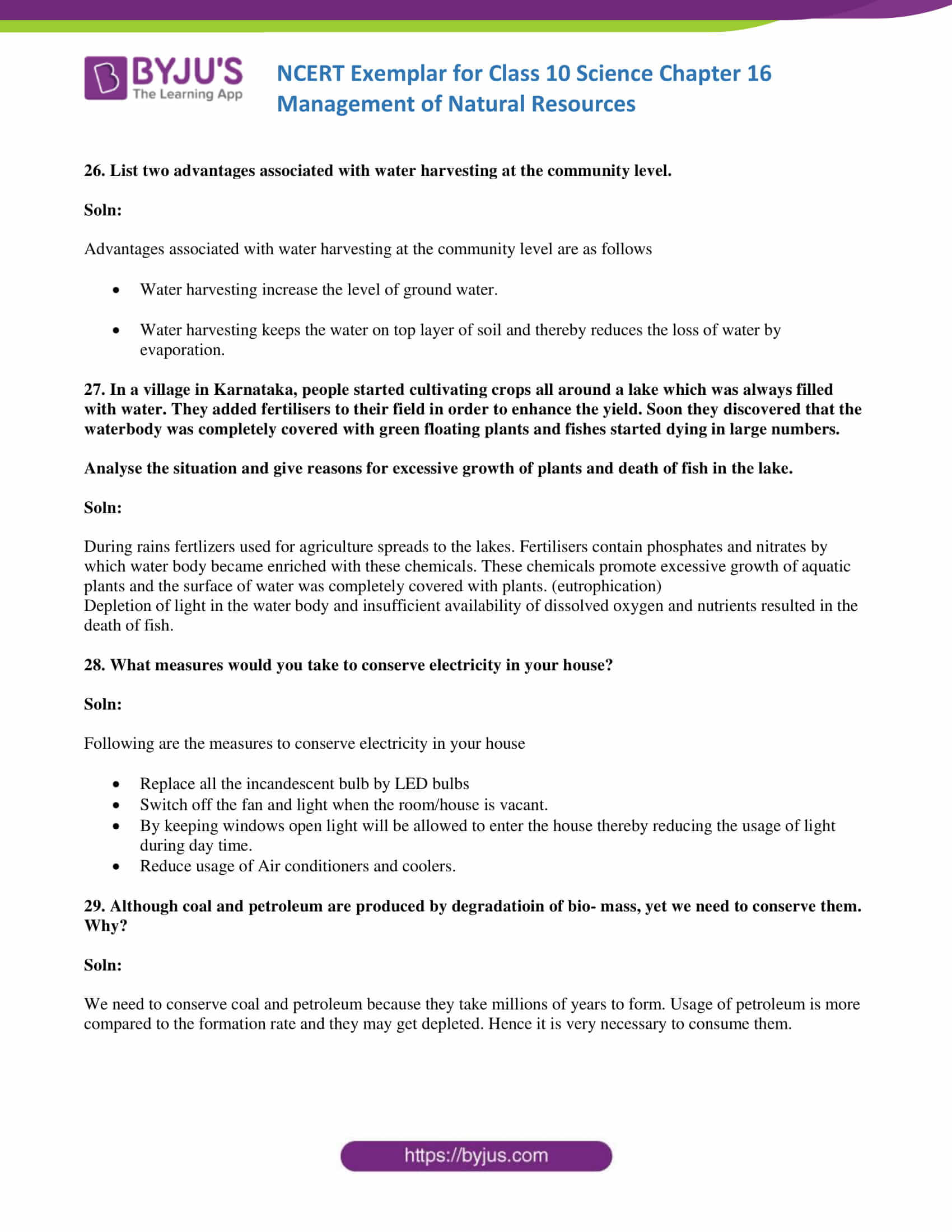 NCERT Exemplar solution class 10 Science Chapter 16 part 09