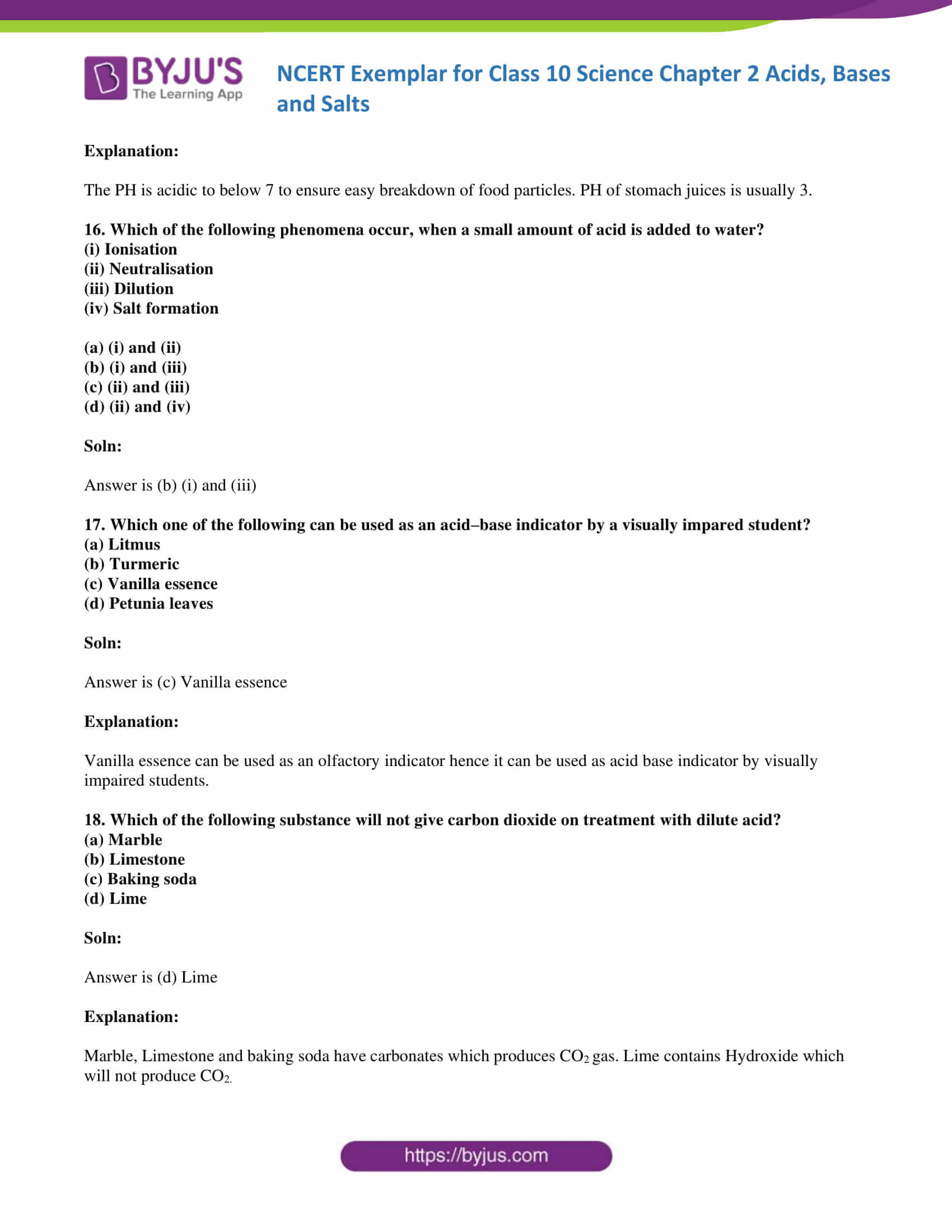 NCERT Exemplar solution class 10 Science Chapter 2 part 06