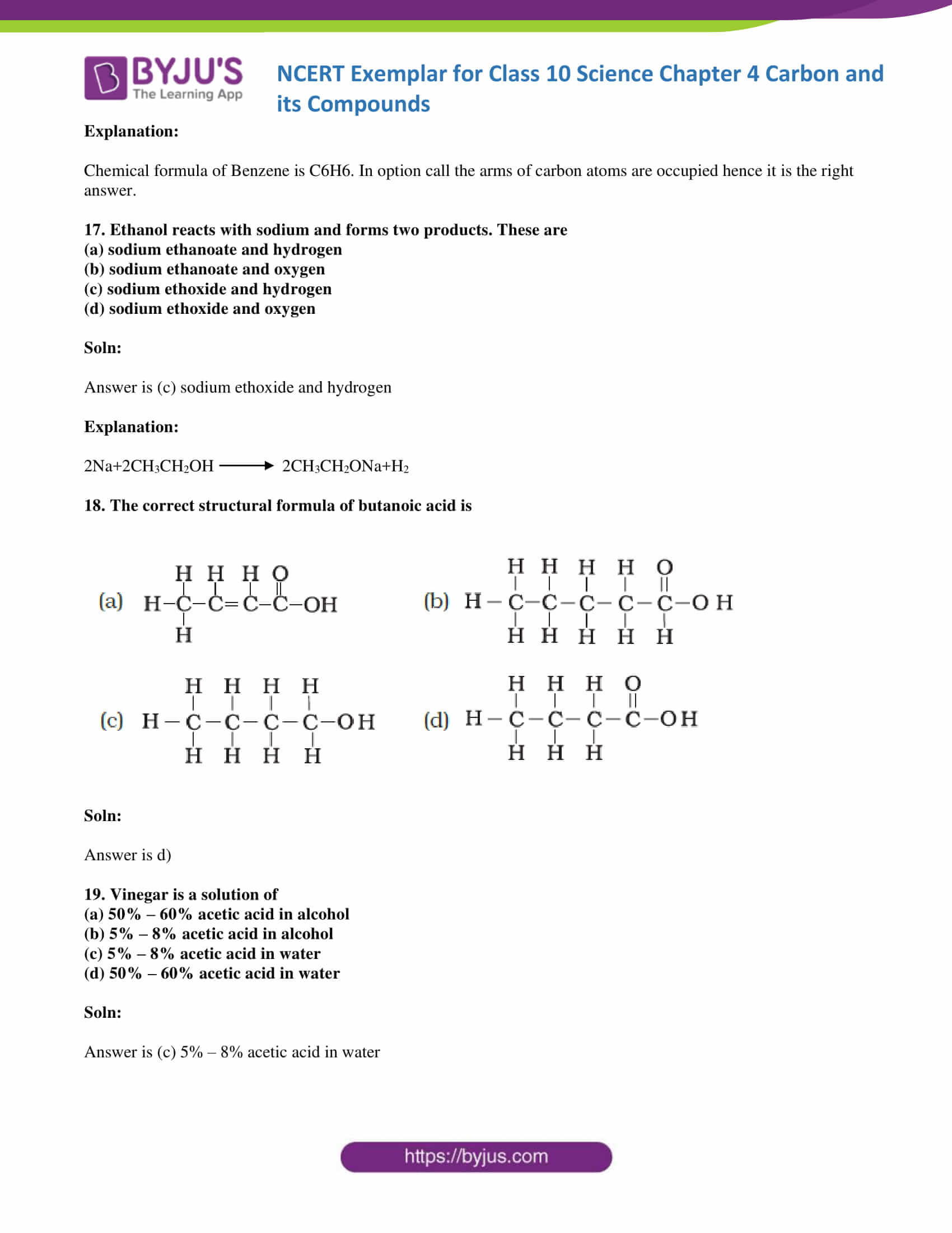 NCERT Exemplar solution class 10 Science Chapter 4 part 07