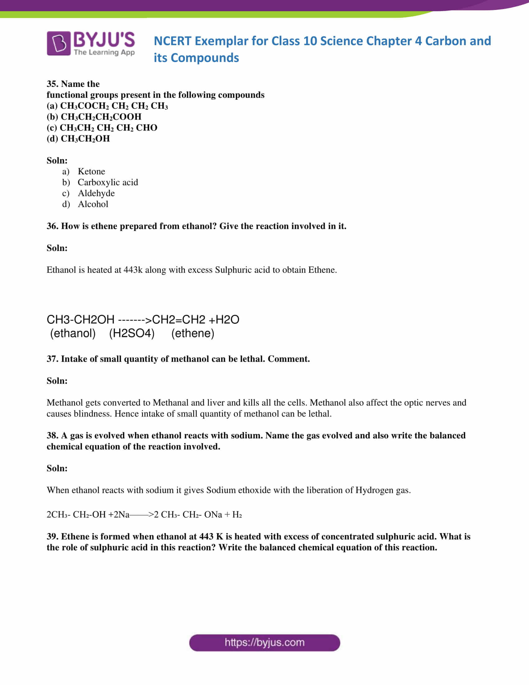 NCERT Exemplar solution class 10 Science Chapter 4 part 14