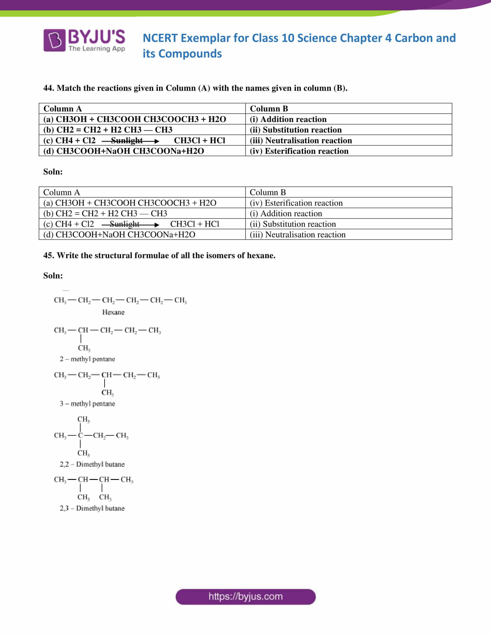 NCERT Exemplar solution class 10 Science Chapter 4 part 16