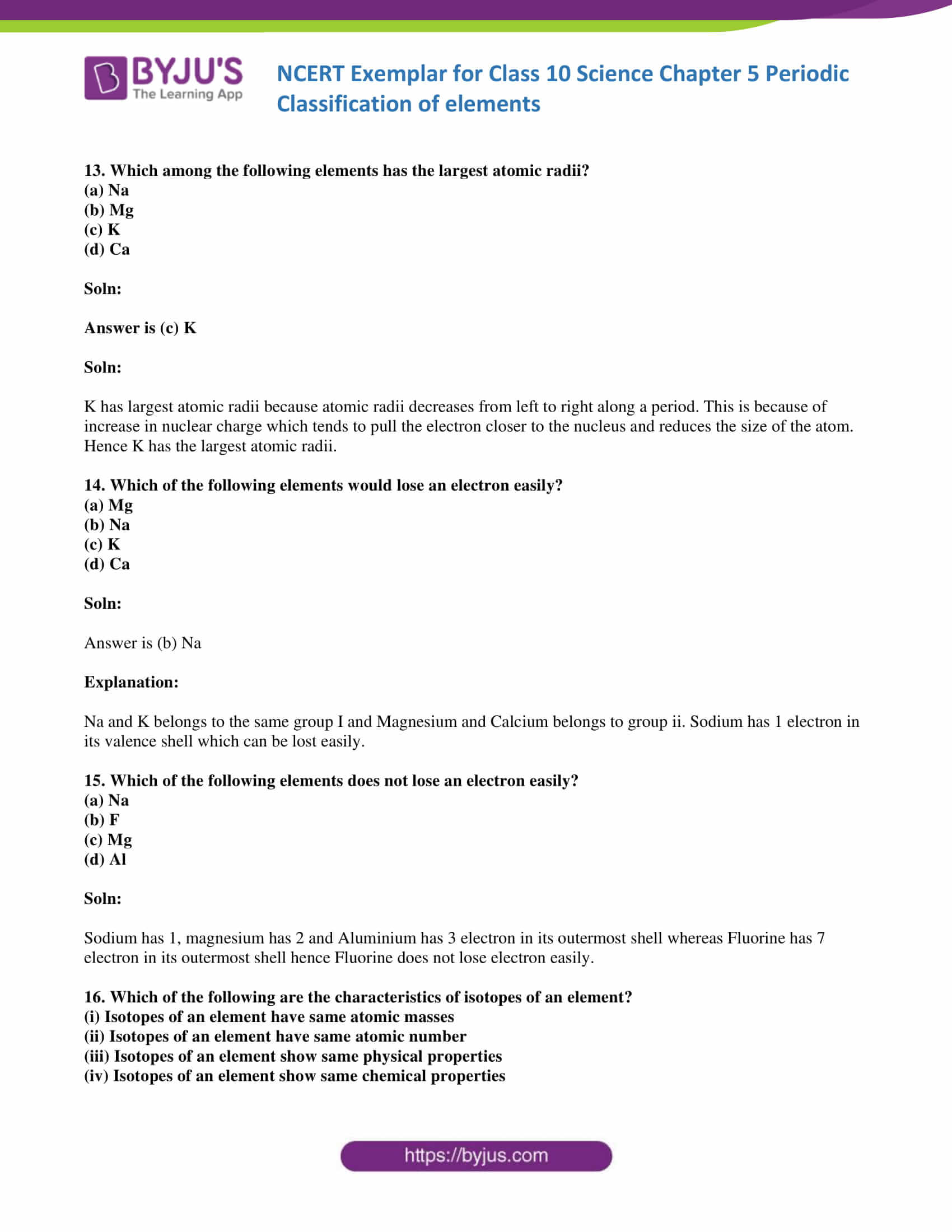 NCERT Exemplar solution class 10 Science Chapter 5 part 05