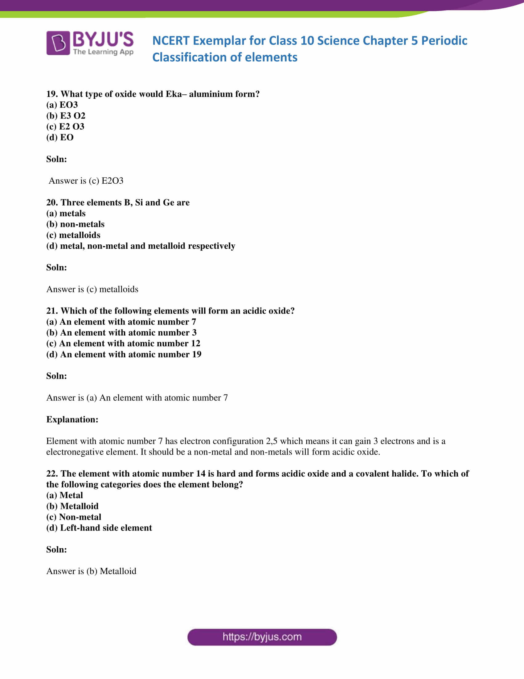 NCERT Exemplar solution class 10 Science Chapter 5 part 07