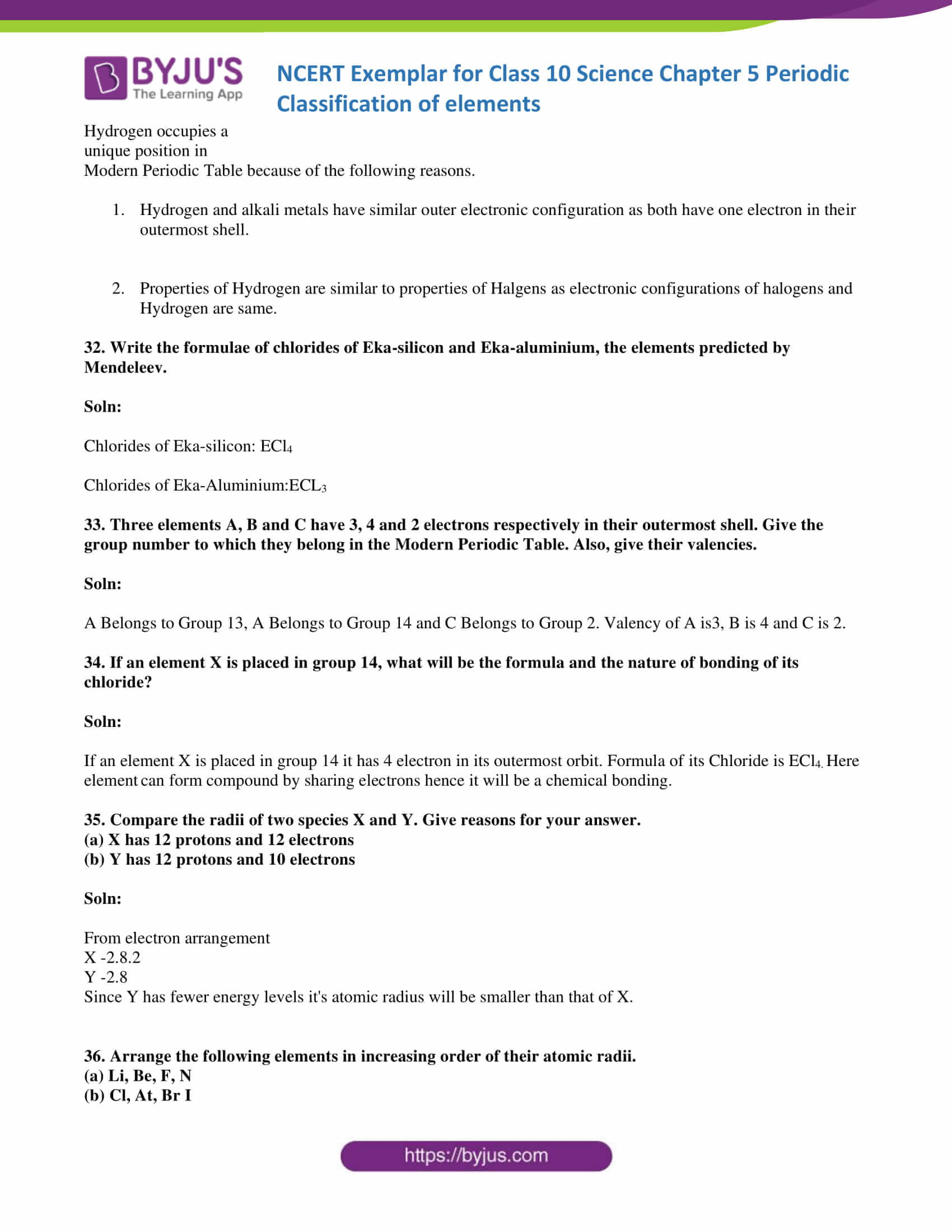 NCERT Exemplar solution class 10 Science Chapter 5 part 11