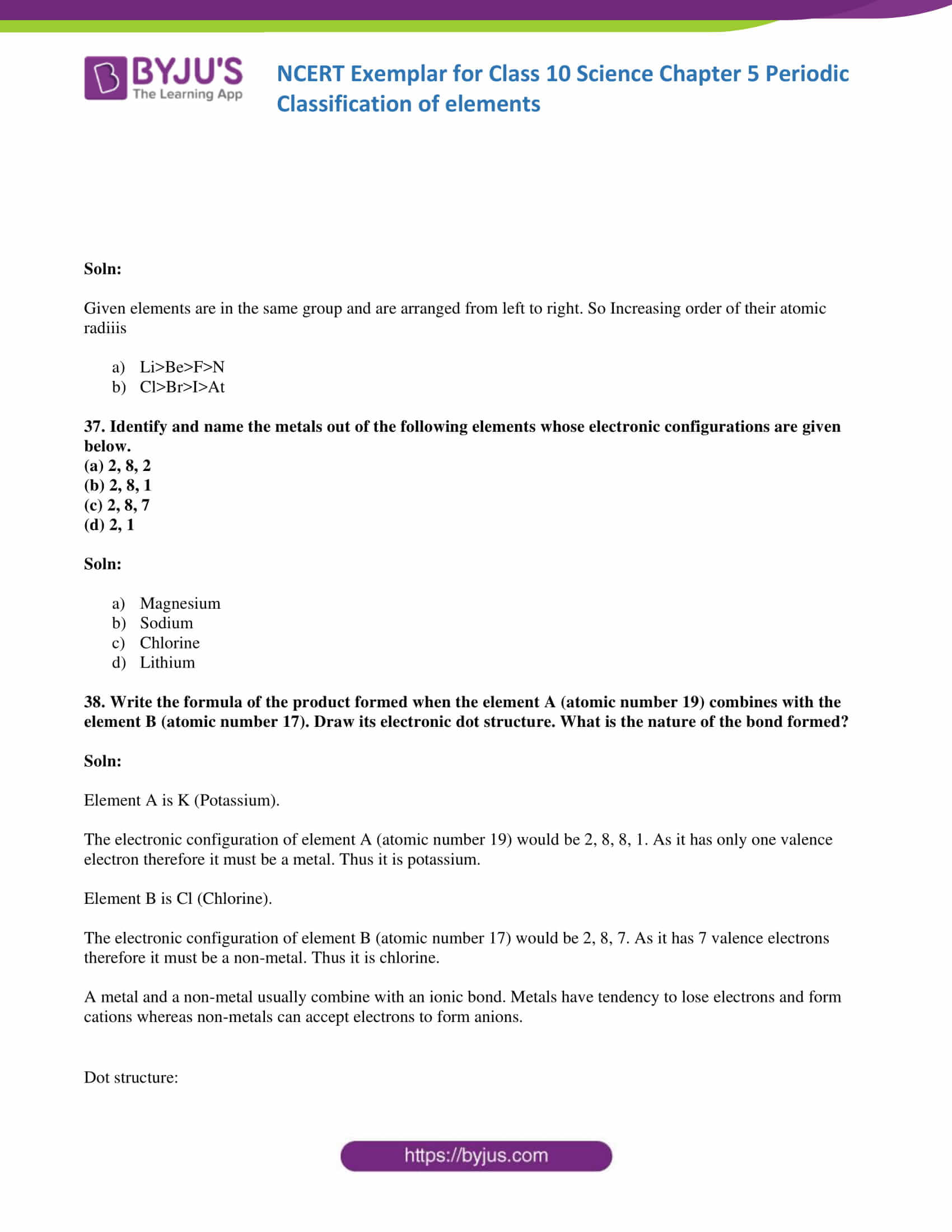 NCERT Exemplar solution class 10 Science Chapter 5 part 12