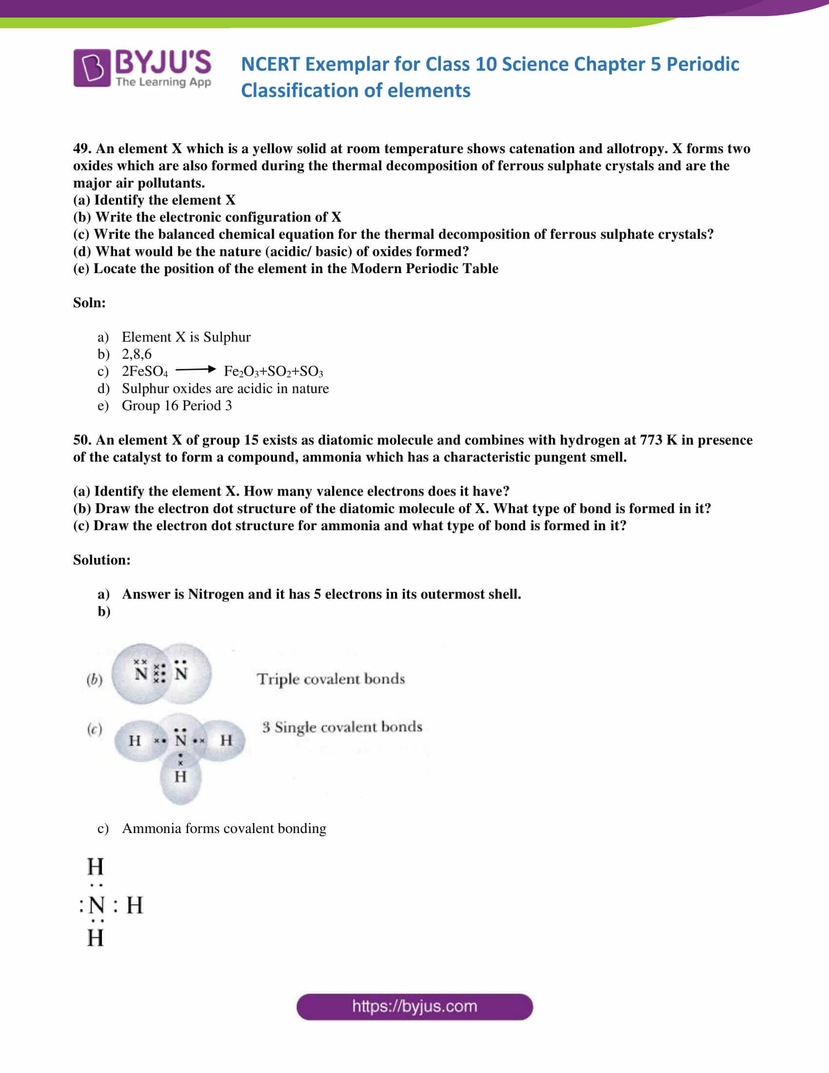 NCERT Exemplar solution class 10 Science Chapter 5 part 20