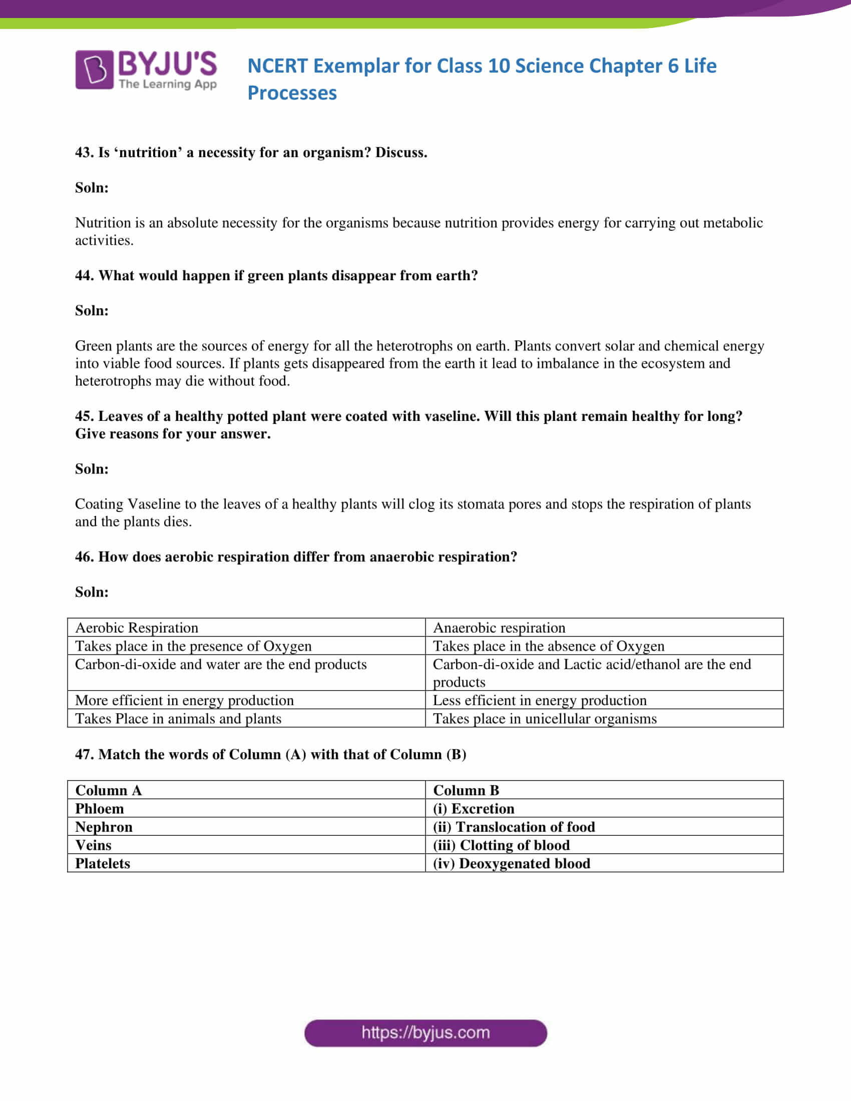 NCERT Exemplar solution class 10 Science Chapter 6 part 15