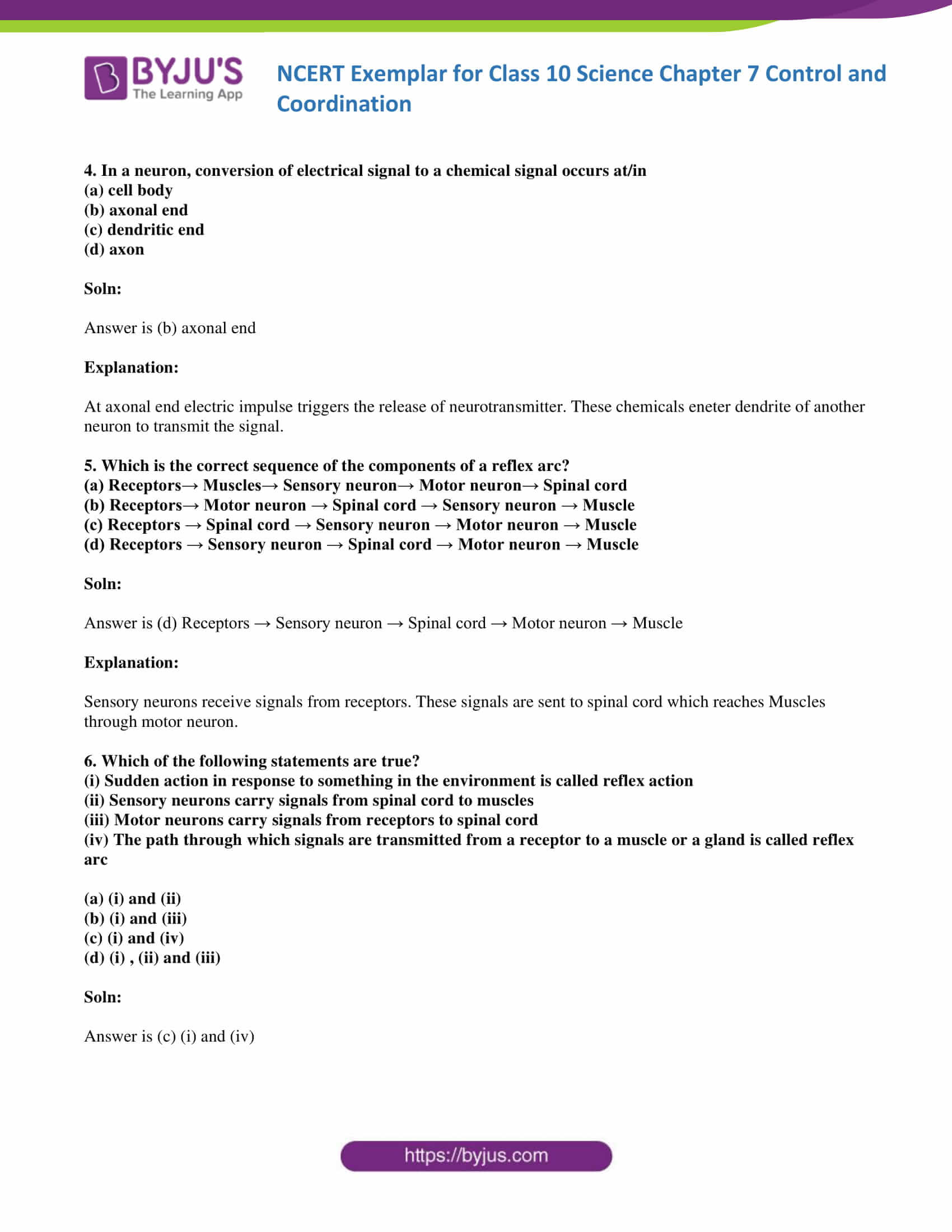 NCERT Exemplar Class 10 Science Solutions Chapter 7 - Click to Download ...