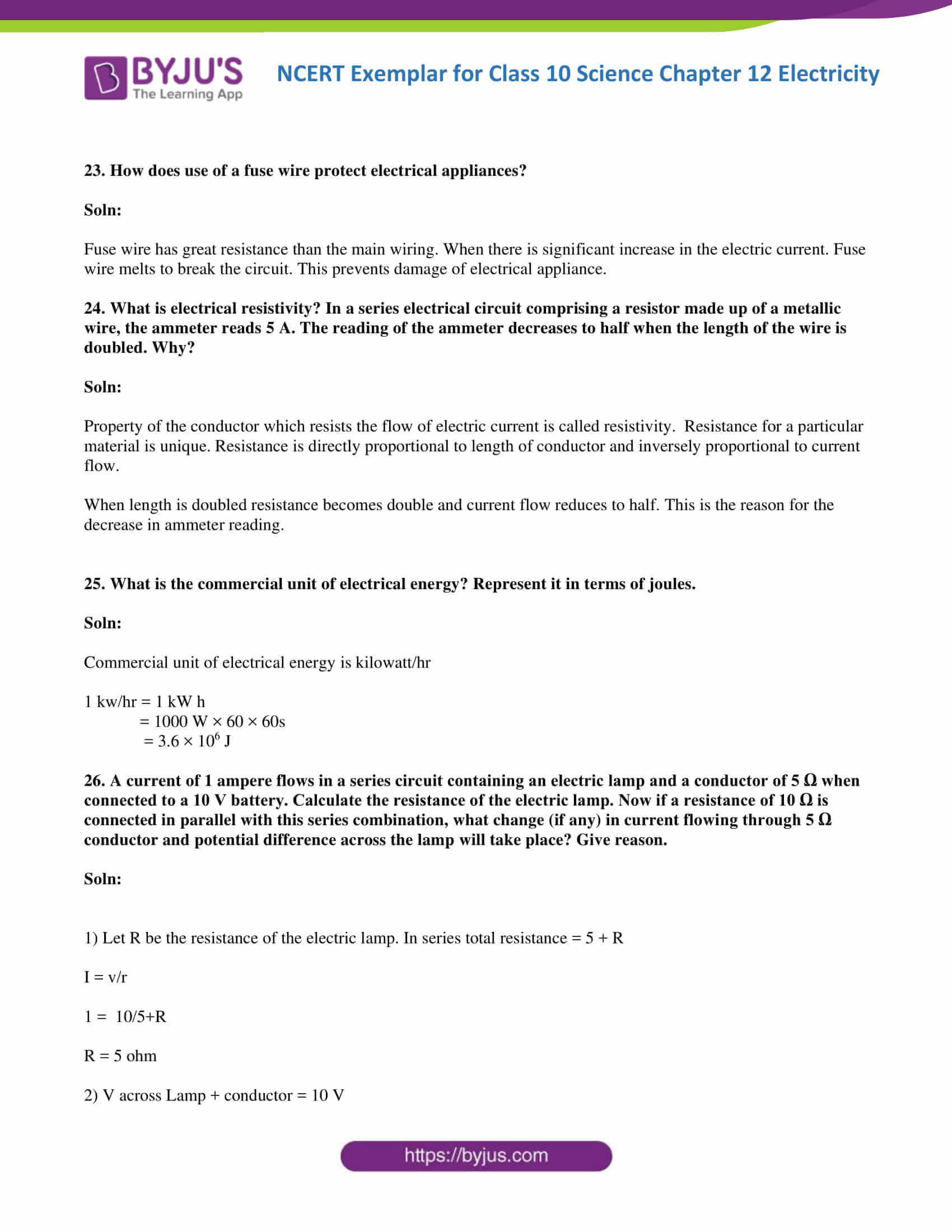 NCERT Exemplar solutions class 10 science Chapter 12 part 12