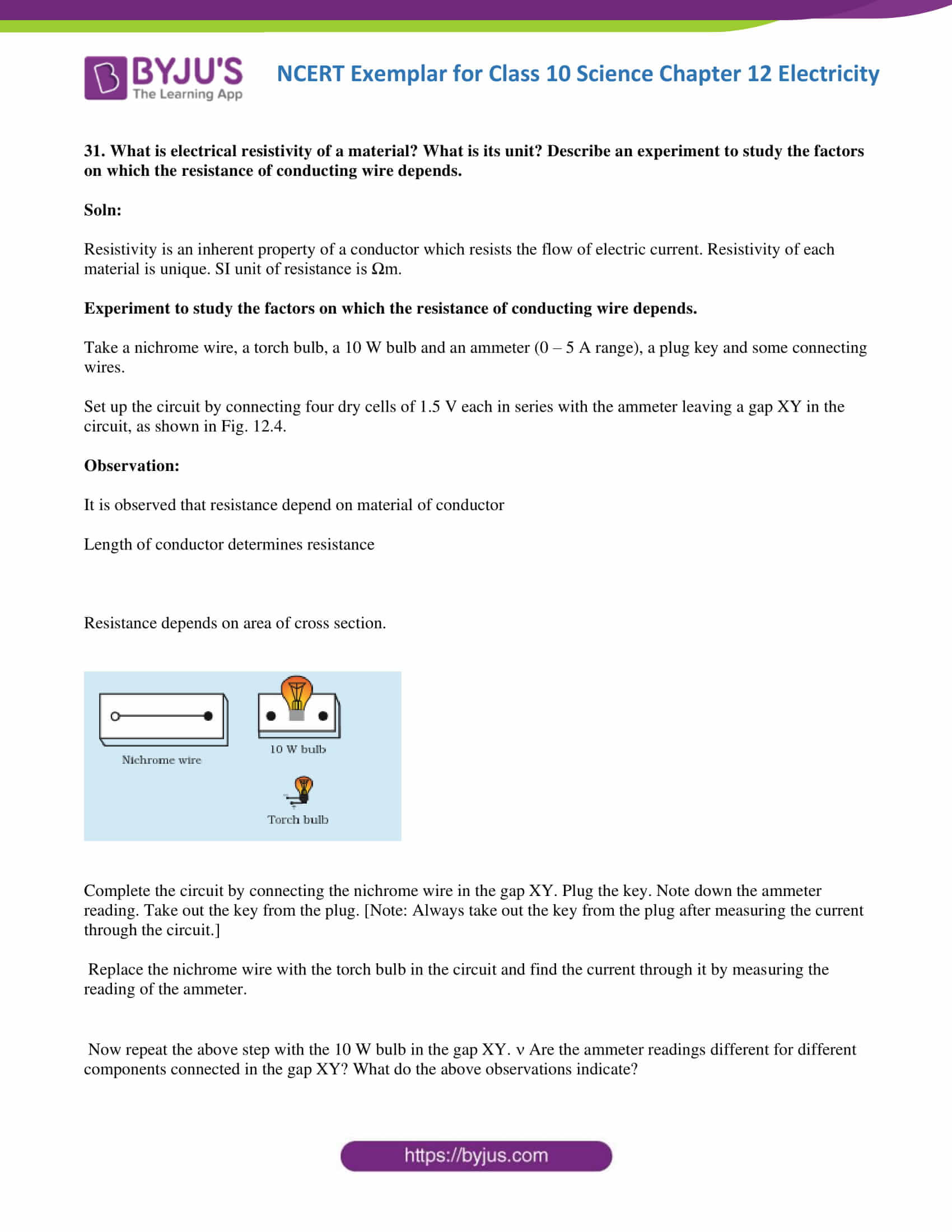 NCERT Exemplar solutions class 10 science Chapter 12 part 15