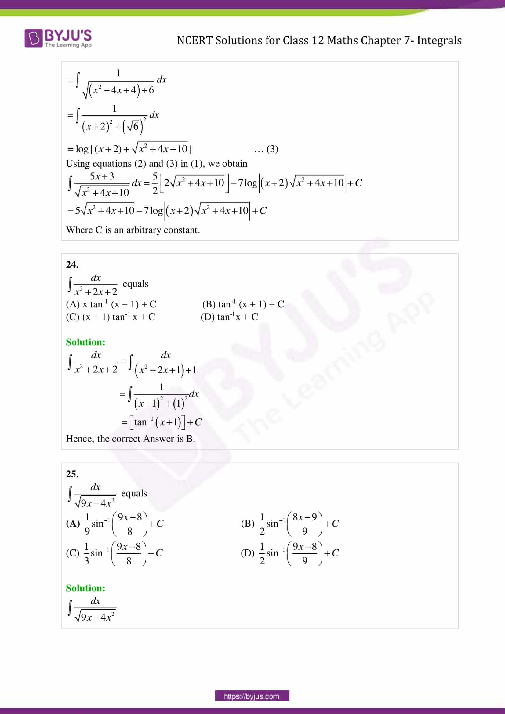class 12 maths ncert solutions integrals ex 7.8