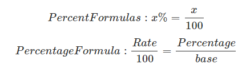 Percent formulas