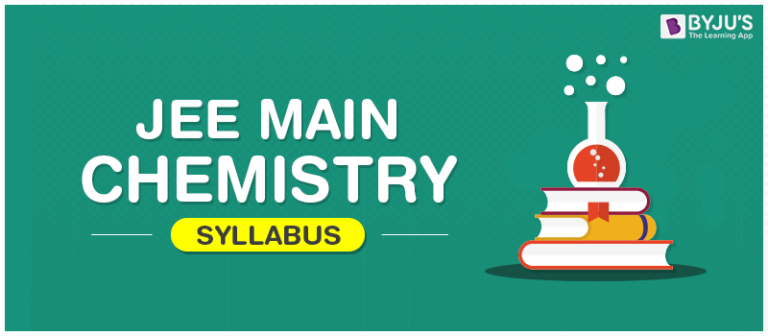 JEE Main Chemistry Syllabus 2024 - Download Detailed Syllabus PDF
