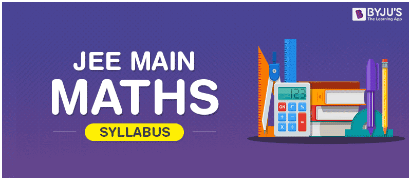 JEE Main Maths Syllabus