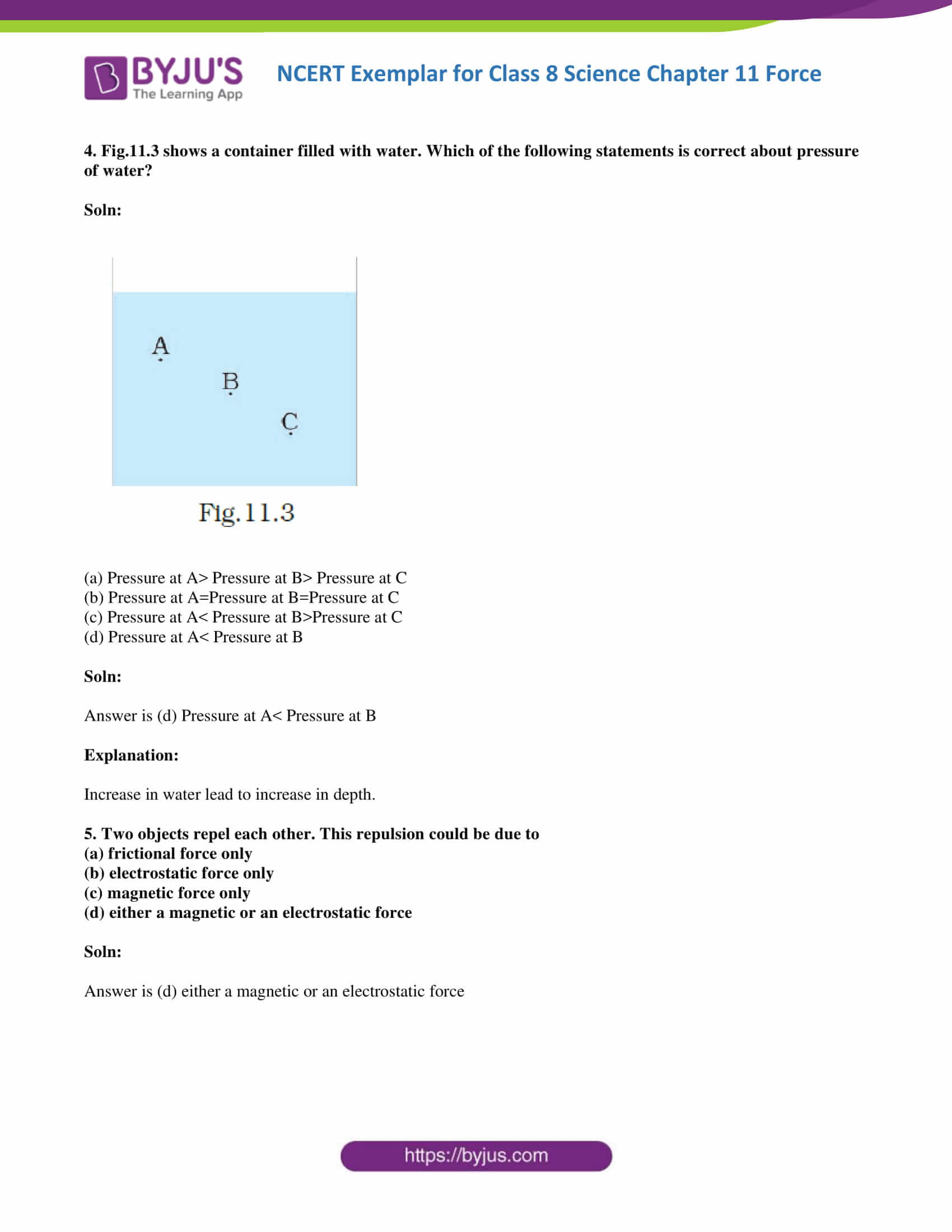 NCERT Exemplar solution class 8 Science Chapter 11 part 03