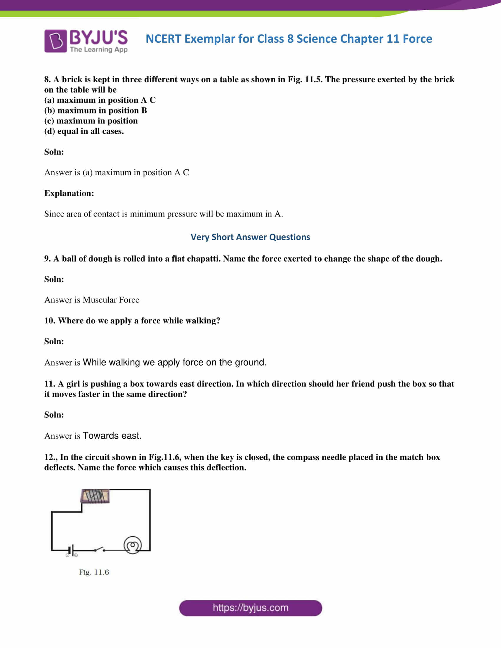 NCERT Exemplar solution class 8 Science Chapter 11 part 05