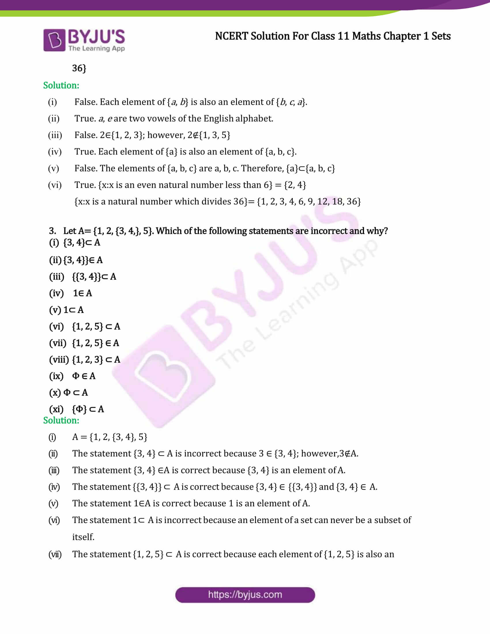 NCERT Solutions Class 11 Maths Chapter 1 Sets Ex 1.3 - Download Now ...