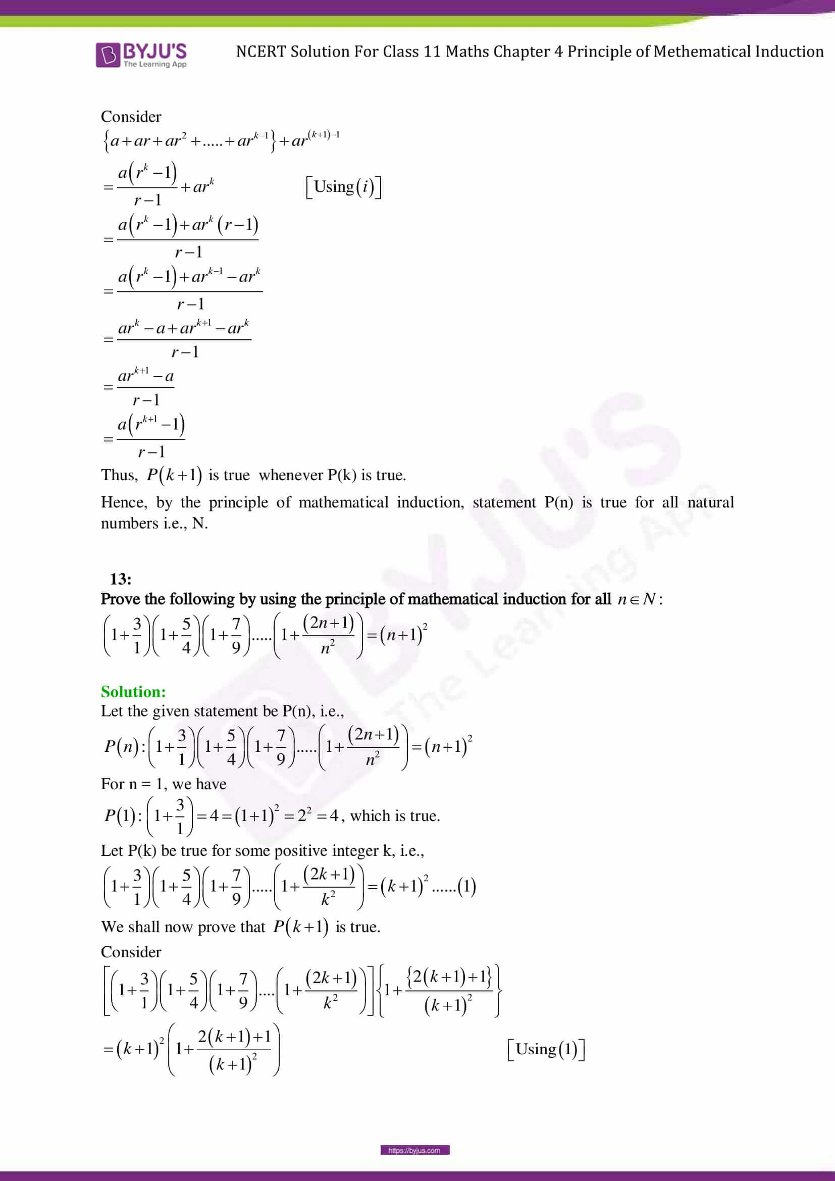 NCERT Solutions for Class 11 Maths Exercise 4.1 Chapter 4- principles ...