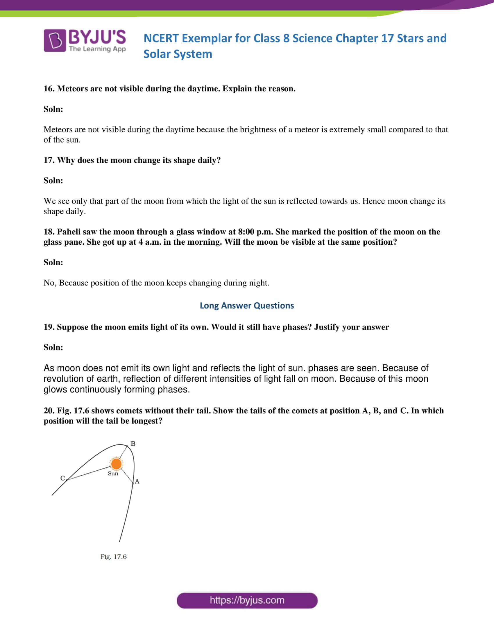 NCERT exemplar solution class 8 science chapter 17 part 07