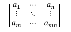 Matrices definition