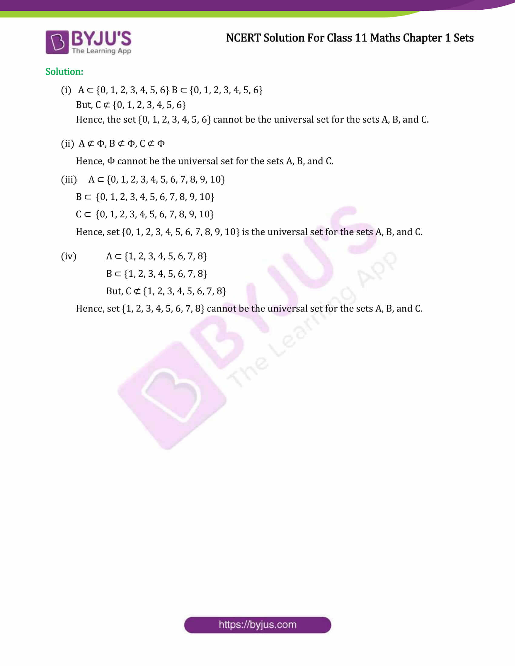 Ncert solutions class 11 maths chapter 1 sets free pdf download