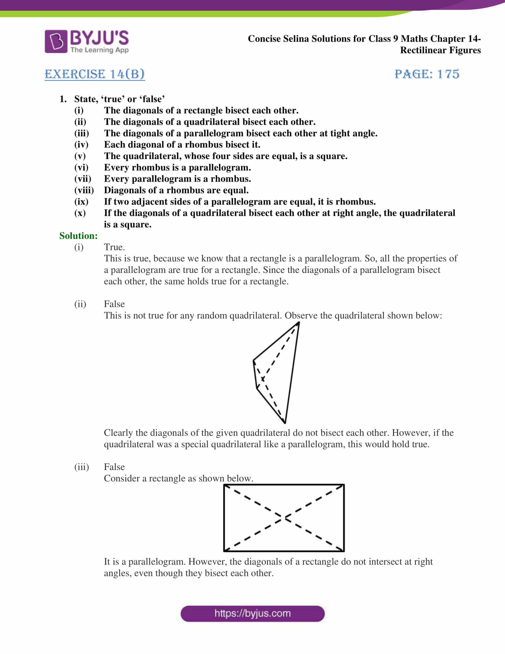 icse class 9 maths selina solutions chapter 14