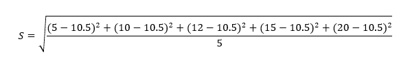 Standard error example