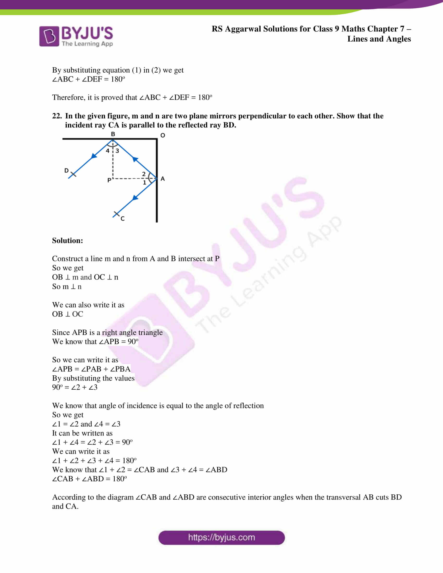 Why Are Lines Ac And Rs Skew Lines RS Aggarwal Solutions for Class 9 Chapter 7 Lines and Angles Free Download