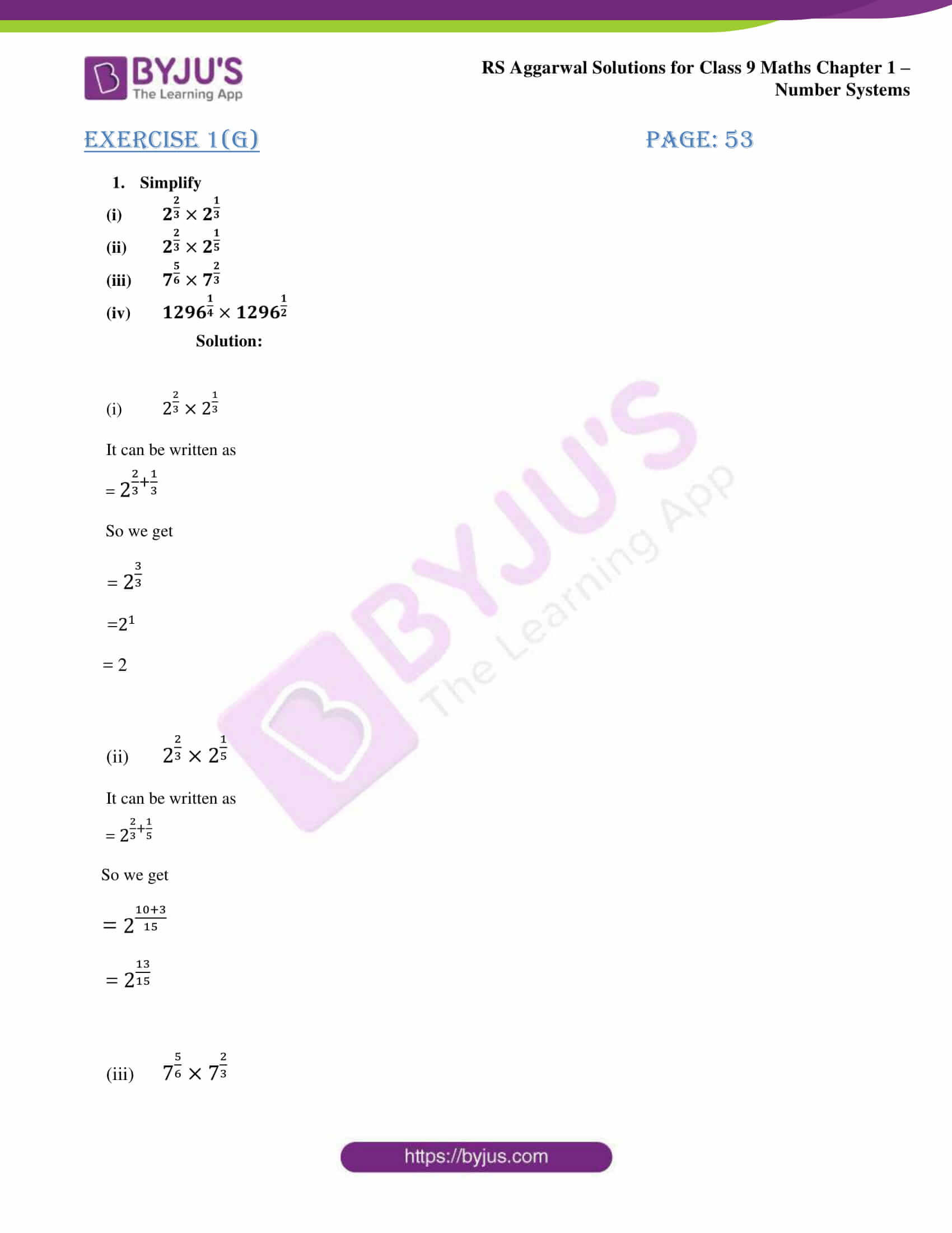 RS Aggarwal Solutions For Class 9 Chapter 1 Number Systems-Download ...