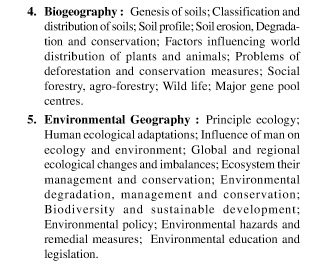 UPSC Geography Optional Syllabus Paper-I 2