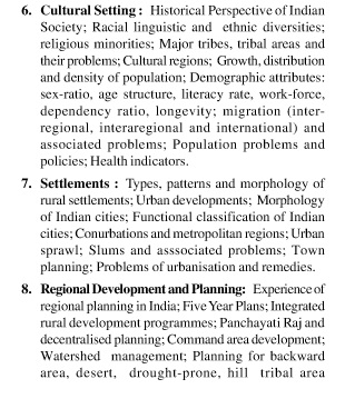 UPSC Geography Optional Paper-II 3