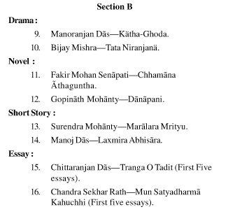 UPSC Odia Literature Syllabus- Odia Literature Optional Syllabus Paper-II 2