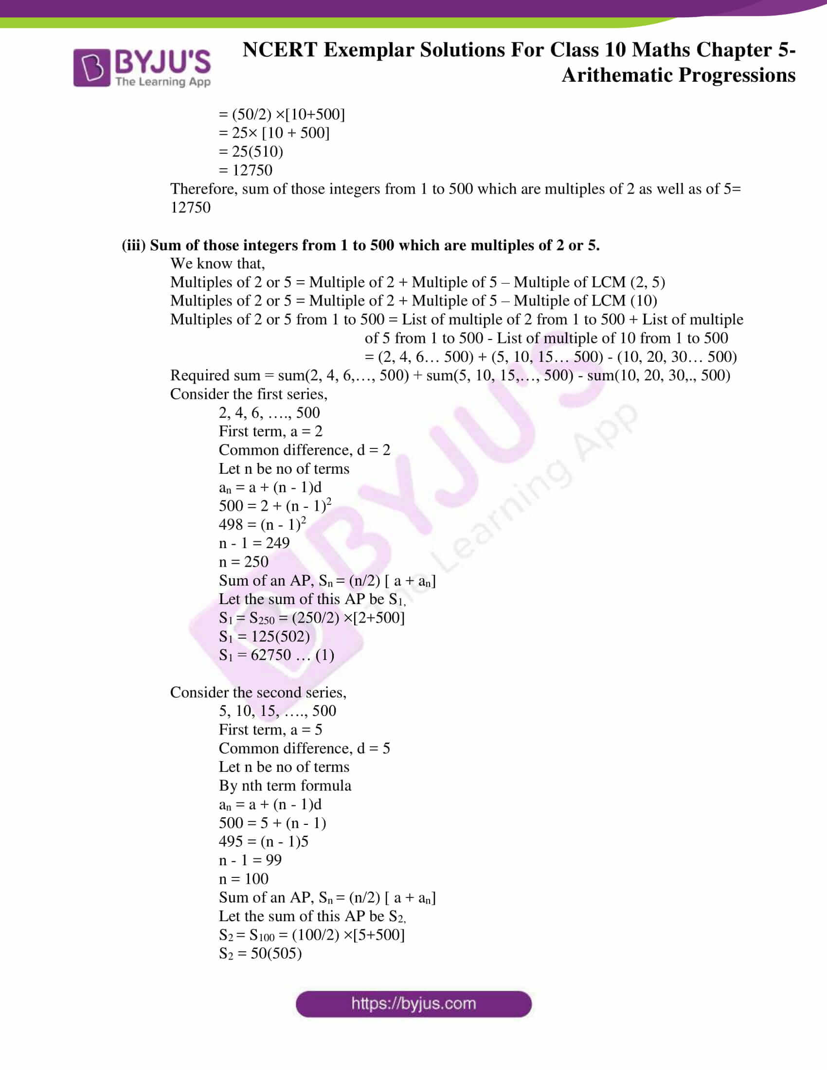 NCERT Exemplar Class 10 Maths Solutions Chapter 5 ...