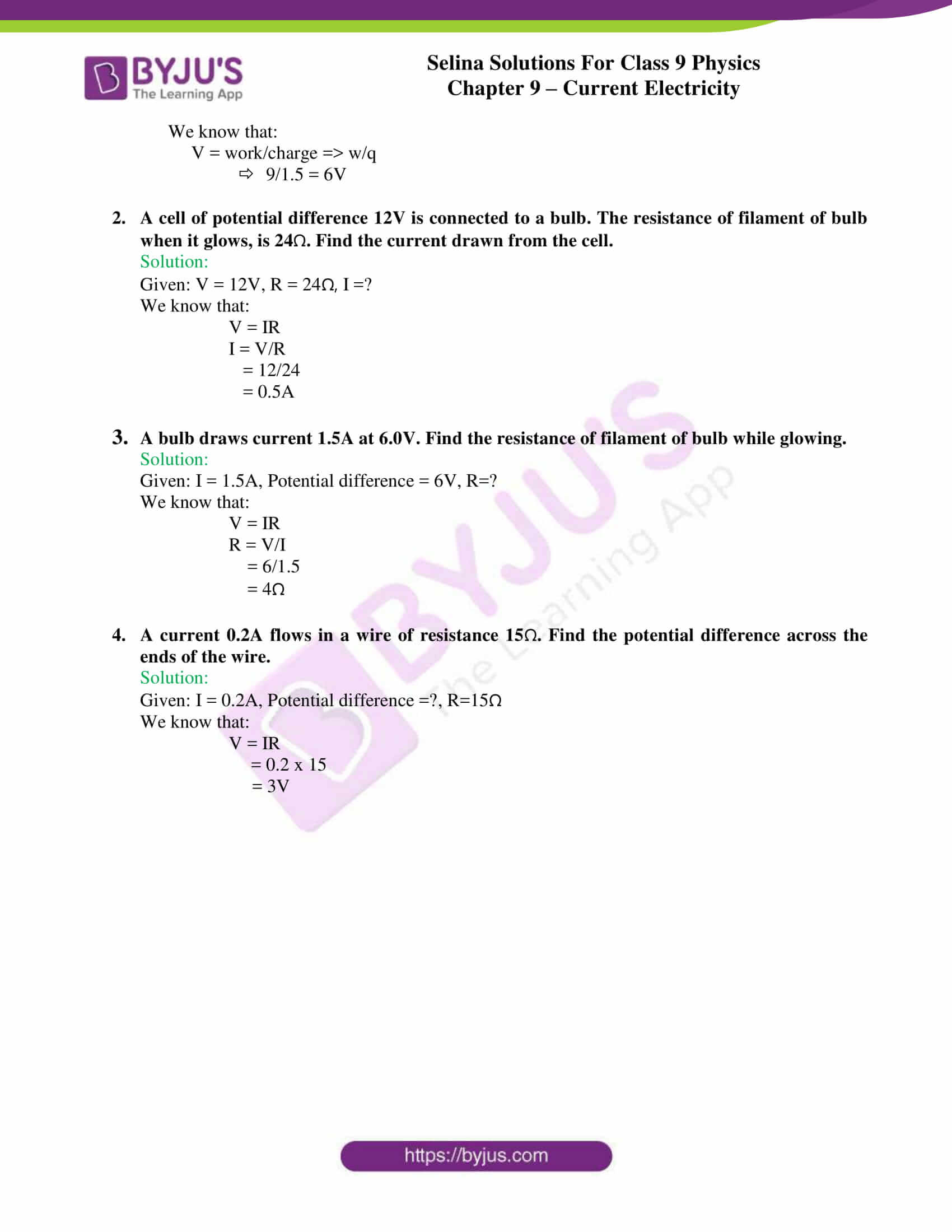 selina solutions class 9 physics chapter 9 Current Electricity part 13